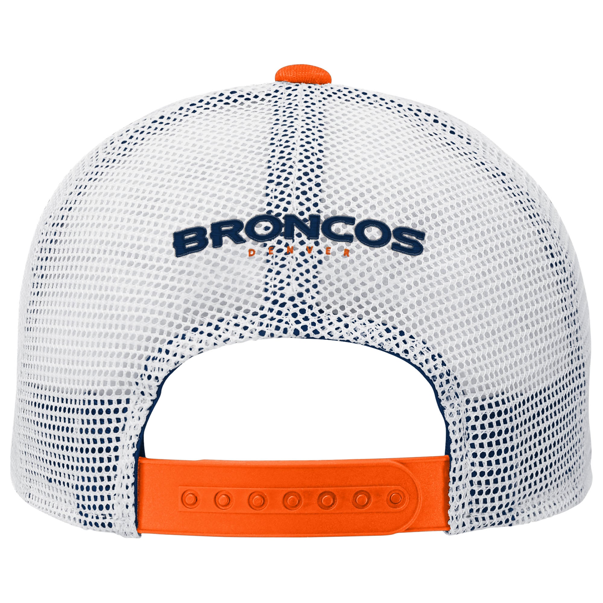 Casquette trucker ajustable Denver Broncos Core Lockup orange pour jeunes