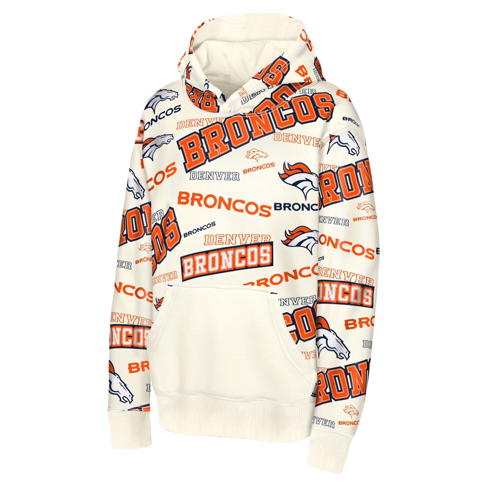 Sweat à capuche Youth Outerstuff Cream Denver Broncos Shake & Bake
