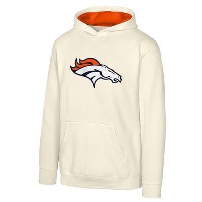 Denver Broncos Outerstuff Youth Prime Pullover Hoodie - Natural