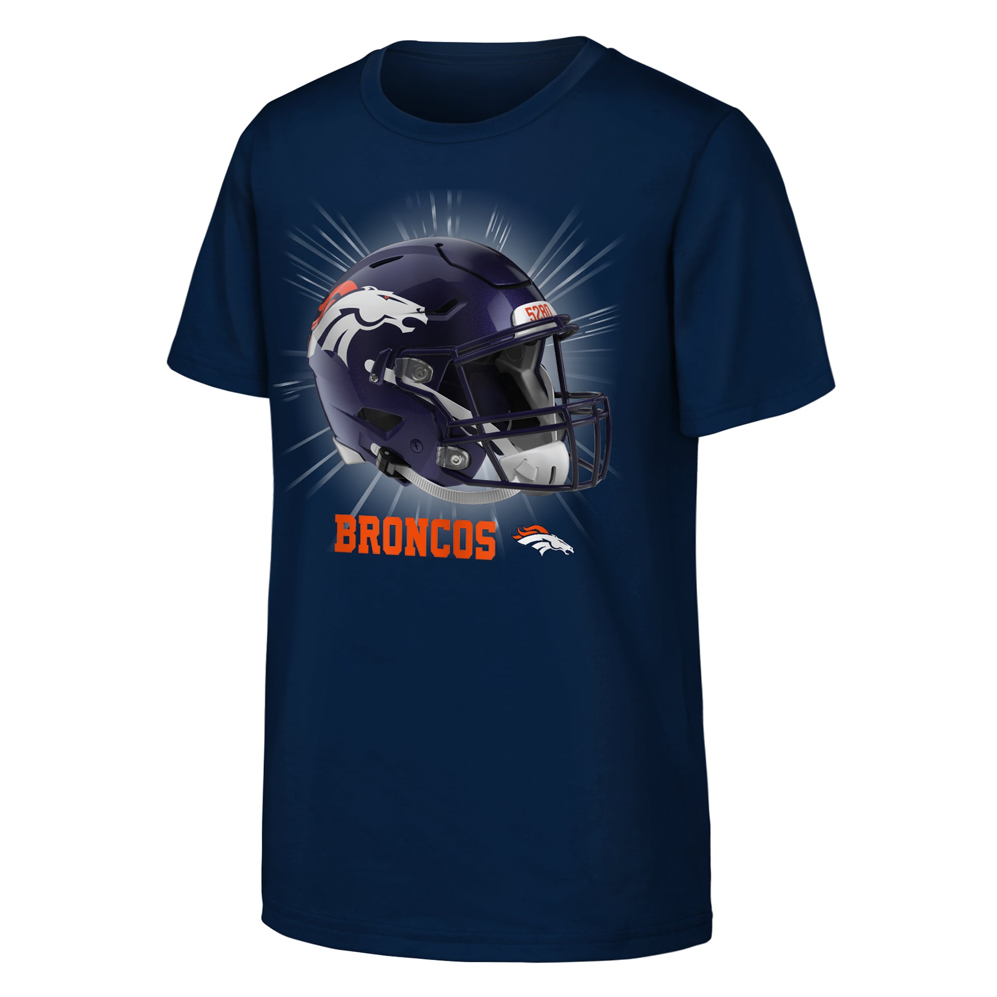 T-shirt Outerstuff bleu marine Denver Broncos pour jeunes, mentalité de gagnant