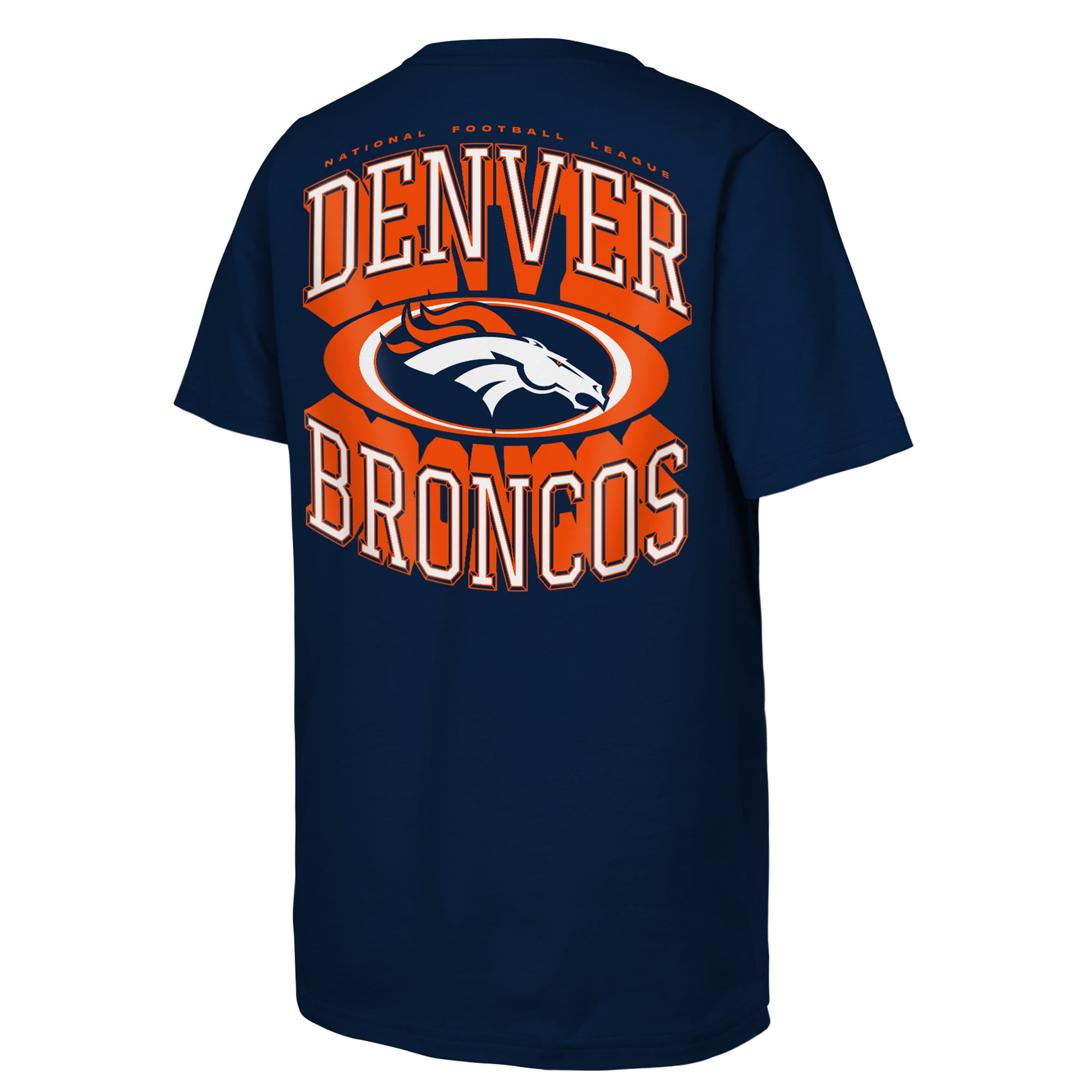 T-shirt Outerstuff bleu marine Denver Broncos pour jeunes, mentalité de gagnant