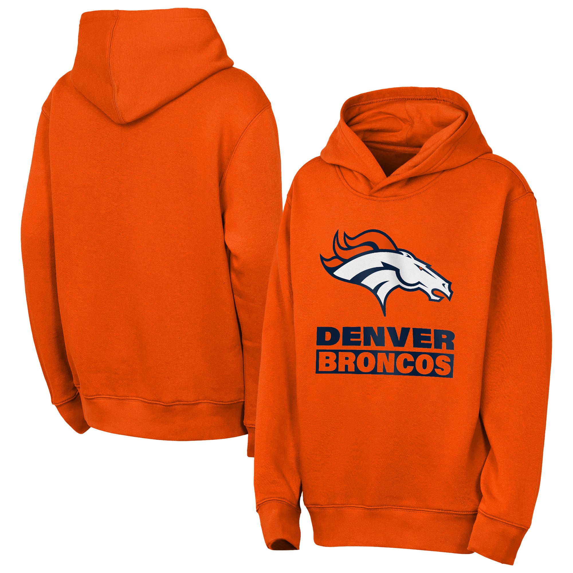 Sweat à capuche orange Denver Broncos Back to Basics pour jeunes Outerstuff