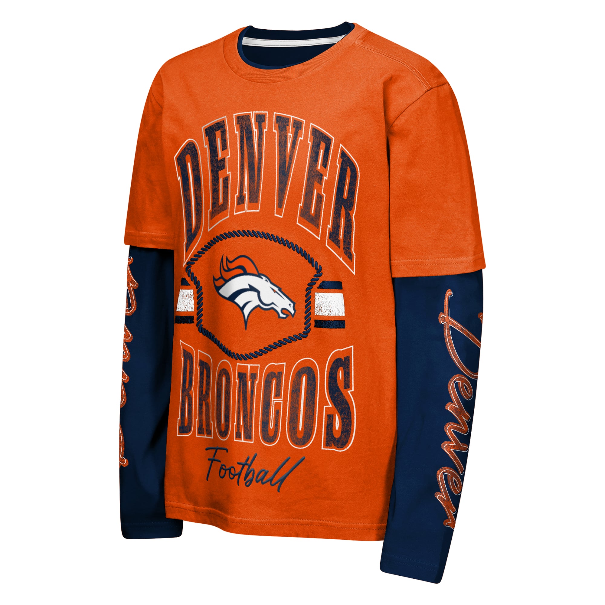 Youth Outerstuff Orange Denver Broncos Motion Combo Set