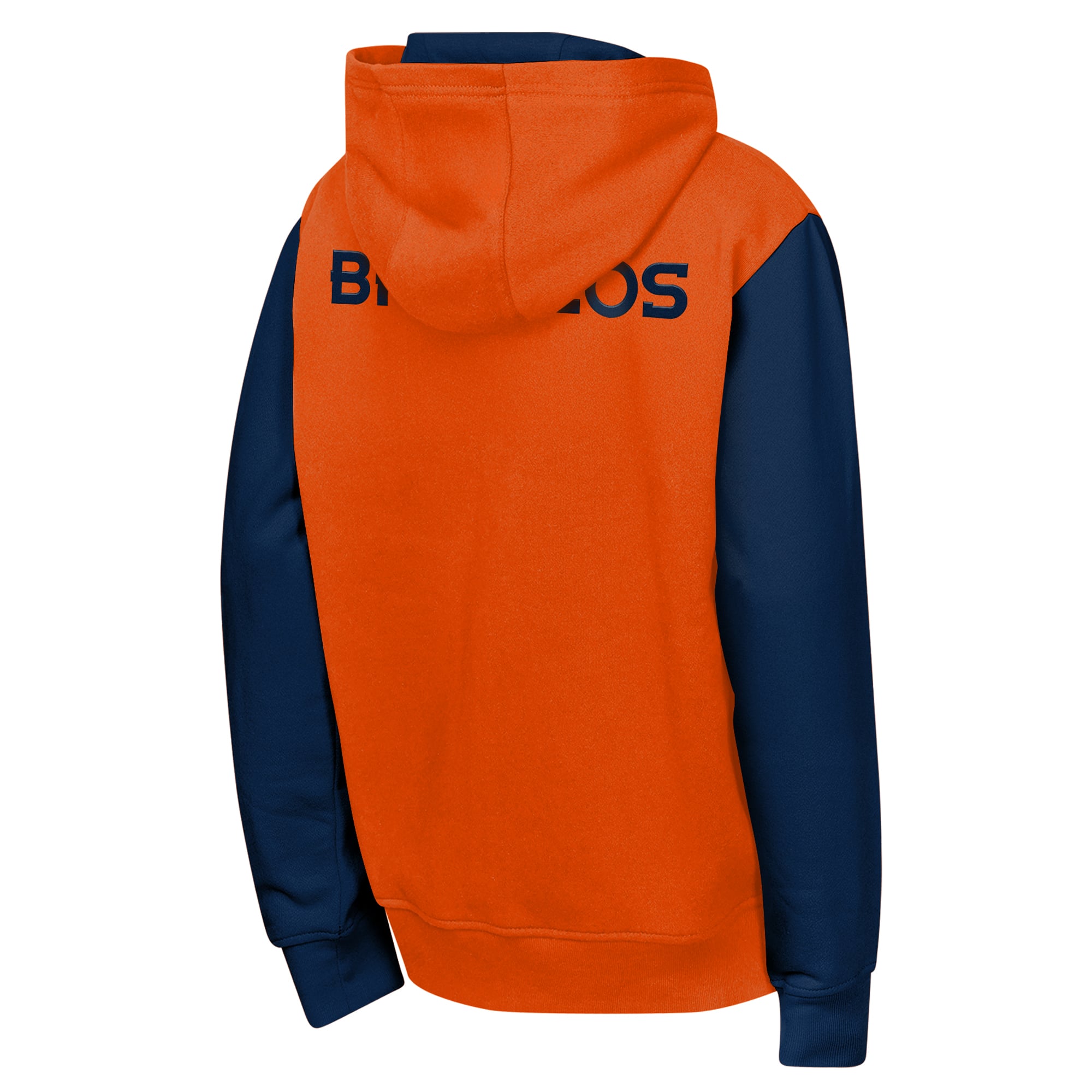 Sweat à capuche zippé orange Denver Broncos Stadium pour jeunes