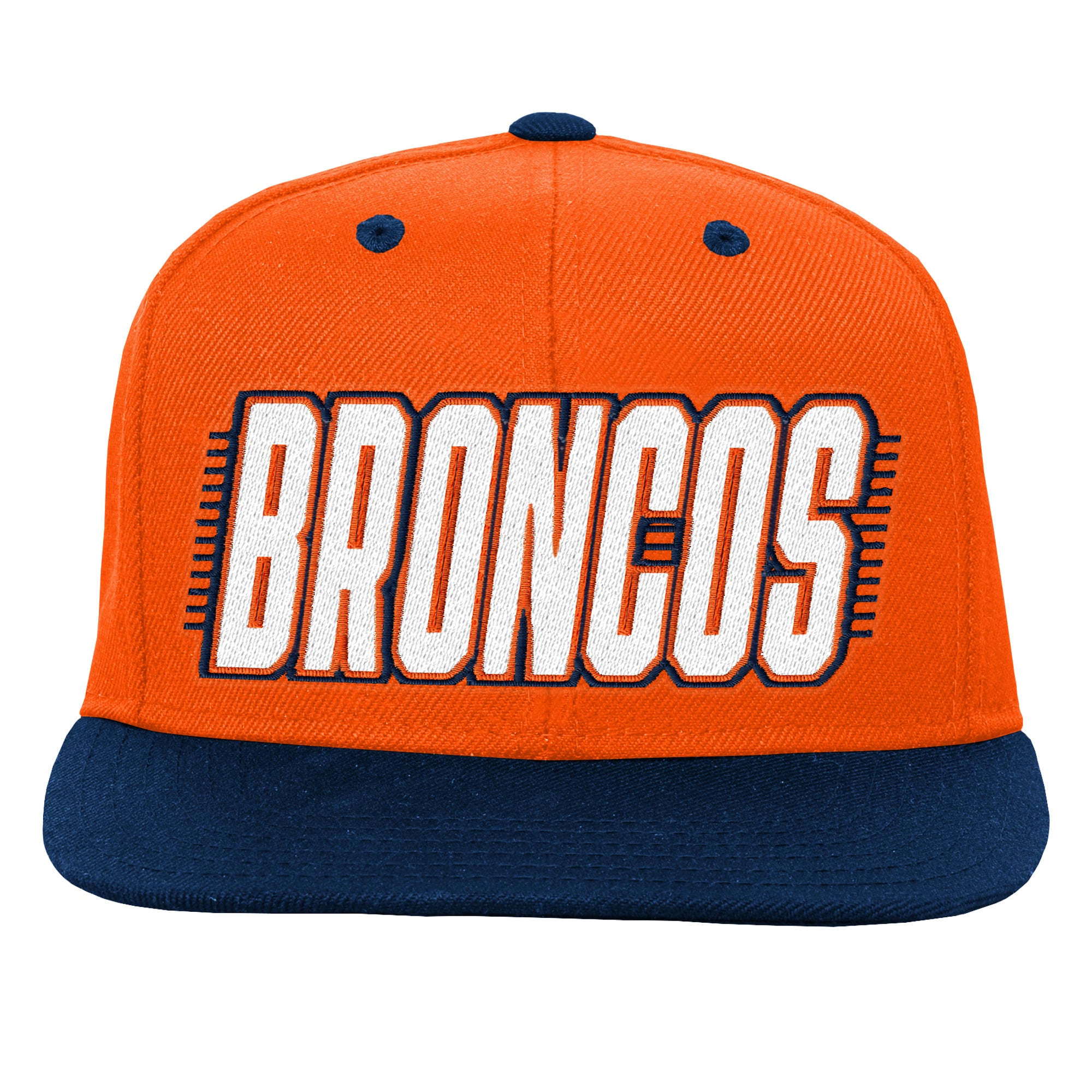 Casquette snapback orange/marine Denver Broncos pour jeunes