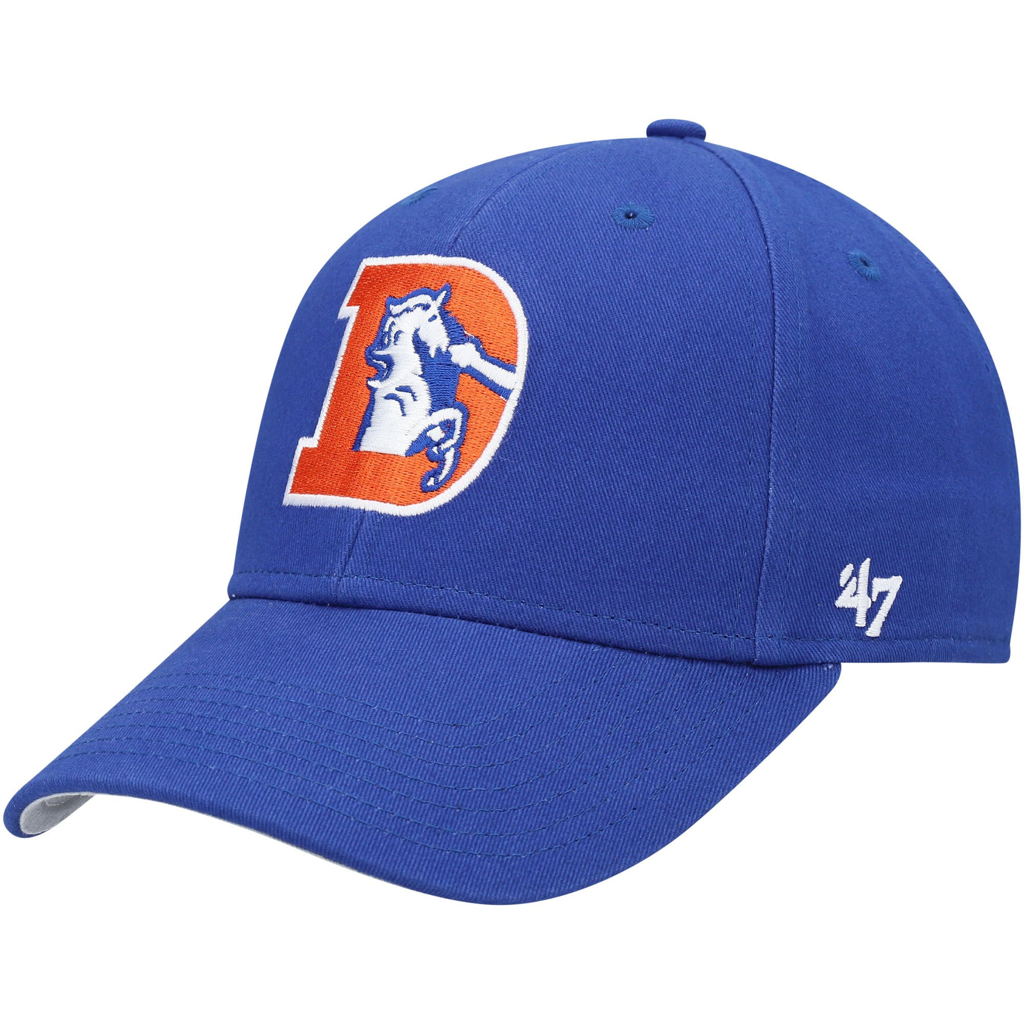 Youth Royal Denver Broncos Basic MVP Adjustable Hat