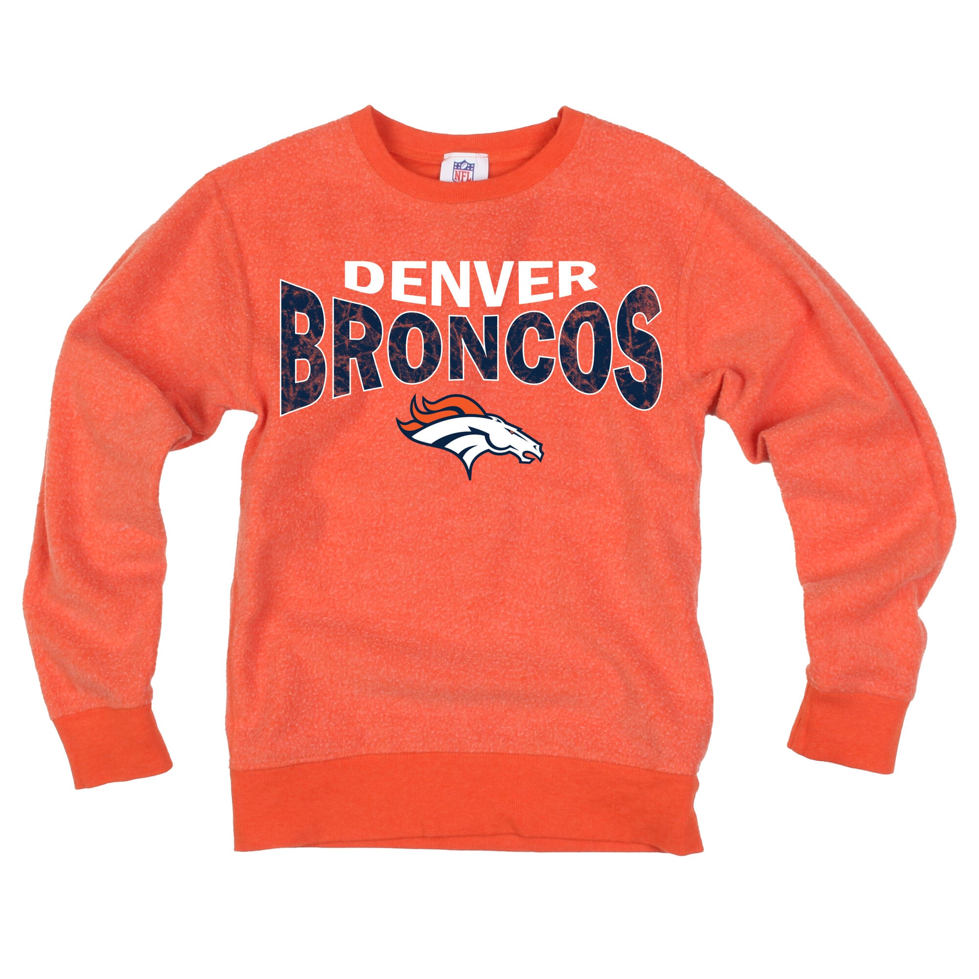 Sweat-shirt réversible en polaire orange Denver Broncos pour jeunes Wes & Willy