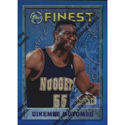 1995-96 Finest Refractors #55 Dikembe Mutombo
