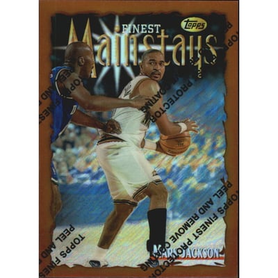 1996-97 Finest Refractors #165 Mark Jackson B