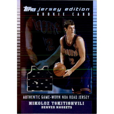 2002-03 Topps Jersey Edition Black #JENTS Nikoloz Tskitishvili H
