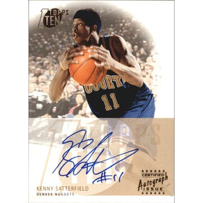2002-03 Topps Ten Autographs #TAKS Kenny Satterfield E