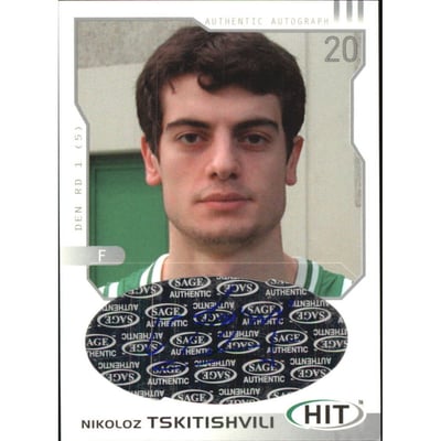 2002 SAGE HIT Autographs Silver #H19 Nikoloz Tskitishvili