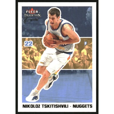 2003-04 Fleer Tradition Crystal #52 Nikoloz Tskitishvili