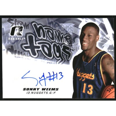 2008-09 Upper Deck Radiance Name Tag Autographs #NTSW Sonny Weems