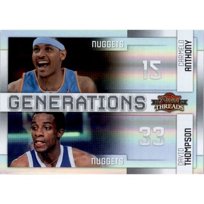 2009-10 Panini Threads Generations Century Proof #4 Carmelo Anthony/David Thompson