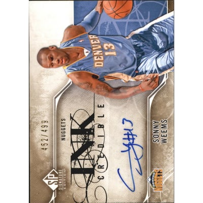 2009-10 SP Signature Edition INKcredible #ISO Sonny Weems/499