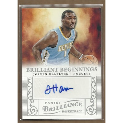 2012-13 Panini Brilliance Brilliant Beginnings Autographs #36 Jordan Hamilton