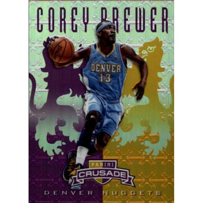 2012-13 Panini Crusade Insert Purple #184 Corey Brewer