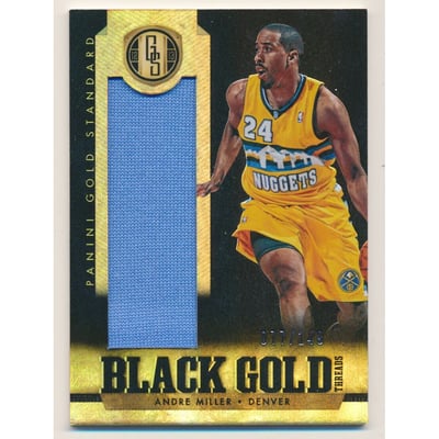 2012-13 Panini Gold Standard Black Gold Threads #84 Andre Miller/149