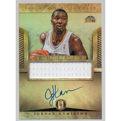 2012-13 Panini Gold Standard #250 Jordan Hamilton JSY AU RC EXCH