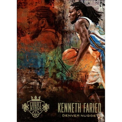2013-14 Court Kings Gold #66 Kenneth Faried