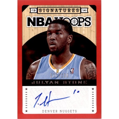 2013-14 Hoops Autographs Red #9 Julyan Stone/100