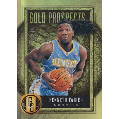 2013-14 Panini Gold Standard Gold Prospects #13 Kenneth Faried