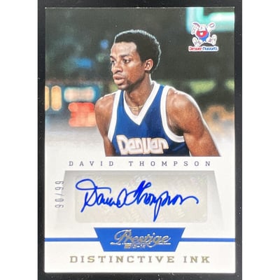 2013-14 Panini Prestige Distinctive Ink #39 David Thompson Auto /99
