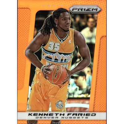 2013-14 Panini Prizm Prizms Orange #94 Kenneth Faried