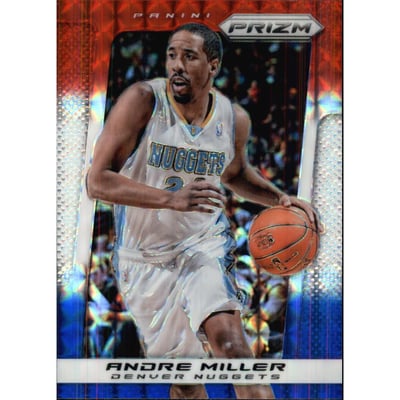 2013-14 Panini Prizm Prizms Red White and Blue Mosaic #136 Andre Miller