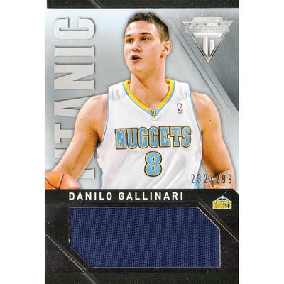 2013-14 Panini Titanium Titanic Threads Jumbo #53 Danilo Gallinari/299