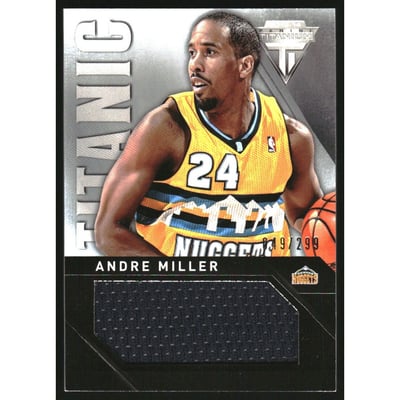 2013-14 Panini Titanium Titanic Threads Jumbo #61 Andre Miller/299