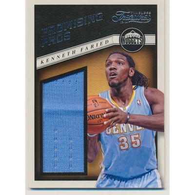 2013-14 Timeless Treasures Promising Pros Materials #1 Kenneth Faried