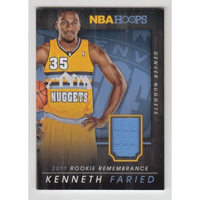 2014-15 Hoops Rookie Remembrance Memorabilia #17 Kenneth Faried
