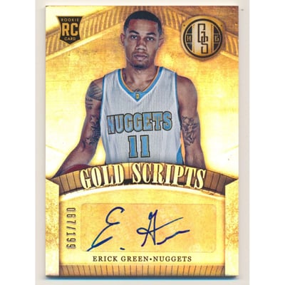 2014-15 Panini Gold Standard Gold Scripts #23 Erick Green/199