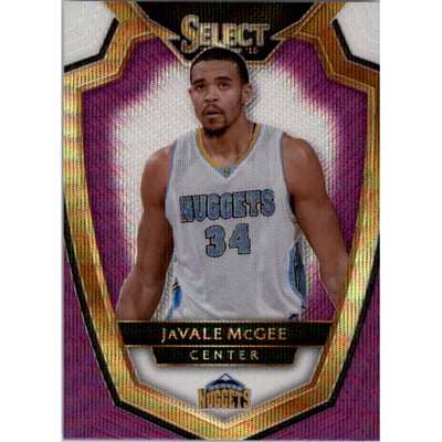 2014-15 Select Prizms Purple and White #158 JaVale McGee PRE