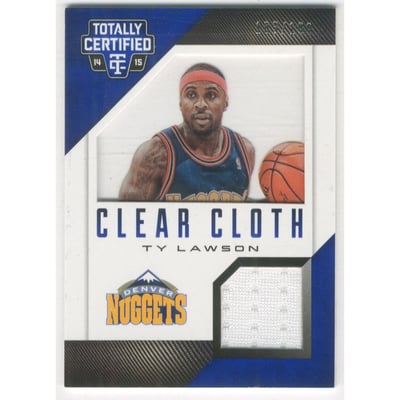 2014-15 Totally Certified Clear Cloth Jerseys Blue #46 Ty Lawson/199