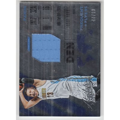 2015-16 Absolute Memorabilia Frequent Flyer Materials #42 Jusuf Nurkic