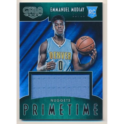 2015-16 Panini Gala Primetime Rookie Memorabilia #9 Emmanuel Mudiay