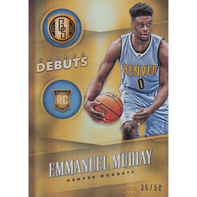 2015-16 Panini Gold Standard Golden Debuts #1 Emmanuel Mudiay
