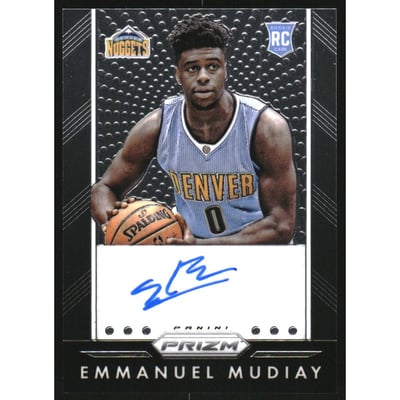 2015-16 Panini Prizm Autographs #99 Emmanuel Mudiay