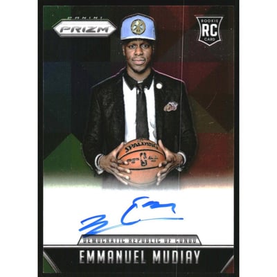 2015-16 Panini Prizm Rookie Autographs #RSEM Emmanuel Mudiay