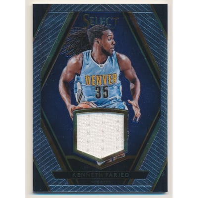 2015-16 Select Swatches #30 Kenneth Faried/99