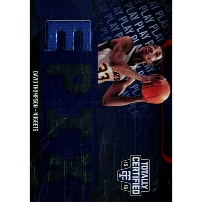 2015-16 Totally Certified EPIX Play Memorabilia #EPIXDT David Thompson/49