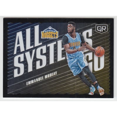 2016-17 Panini Grand Reserve All Systems Go #10 Emmanuel Mudiay