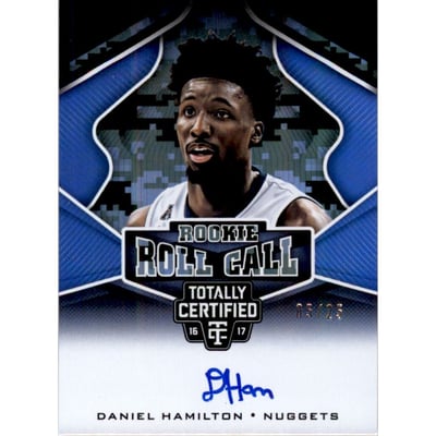 2016-17 Totally Certified Rookie Roll Call Autographs Camo #43 Daniel Hamilton