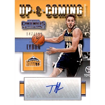 2017-18 Panini Contenders Up and Coming Contenders Autographs #25 Tyler Lydon/199