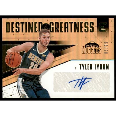 2017-18 Panini Essentials Destined for Greatness Signatures #36 Tyler Lydon/99