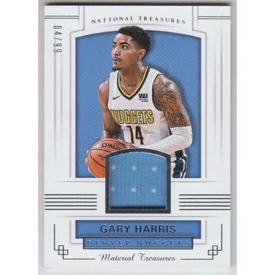 2017-18 Panini National Treasures Material Treasures #13 Gary Harris/99