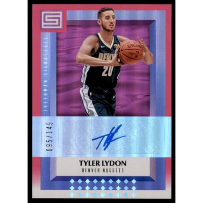 2017-18 Panini Status Freshman Signatures Pink #16 Tyler Lydon